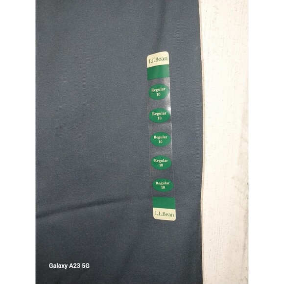 L.L. Bean Classic Fit Wrinkle Free Cotton Chino Navy 10 Regular - Picture 4 of 11